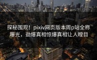 探秘围观！pixiv网页版本周p站全称曝光，劲爆真相惊爆真相让人瞠目