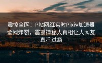 震惊全网！P站网红实时Pixiv加速器全网炸裂，震撼神秘人真相让人网友直呼过瘾